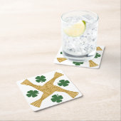 Dessous-de-verre Carré En Papier Croix de St Brigids (En situation)