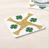 Dessous-de-verre Carré En Papier Croix de St Brigids (Incliné)