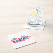 Dessous-de-verre Carré En Papier Crooklyn, New York (En situation)