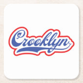 Dessous-de-verre Carré En Papier Crooklyn, New York (Devant)