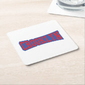 DESSOUS-DE-VERRE CARRÉ EN PAPIER CROOKLYN, NYC (Incliné)