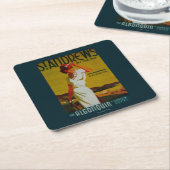 Dessous-de-verre Carré En Papier Cru PosterEurope d'algonquin de Saint Andrews (Incliné)