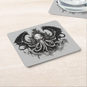 Dessous-de-verre Carré En Papier Cthulhu (Incliné)
