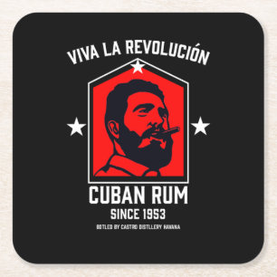 Dessous-de-verre Carré En Papier Cuba Libre Rum Drinkers Dessous de verre de la Rév