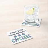 Dessous-de-verre Carré En Papier Cupcakes (En situation)