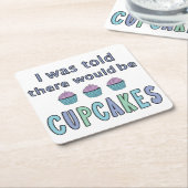 Dessous-de-verre Carré En Papier Cupcakes (Incliné)