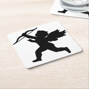 DESSOUS-DE-VERRE CARRÉ EN PAPIER CUPID