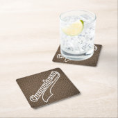 Dessous-de-verre Carré En Papier Curmudgeon (En situation)