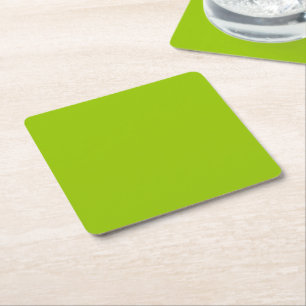 Dessous-de-verre Carré En Papier Customisez La Couleur Verte De Chaux !