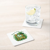 Dessous-de-verre Carré En Papier Customizable St. Patrick's Day (En situation)