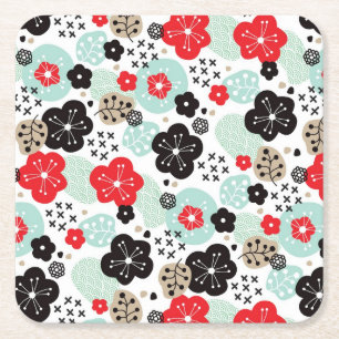 Dessous-de-verre Carré En Papier Cute motif japonais design Coque-Mate iPhone Cas