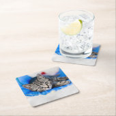 Dessous-de-verre Carré En Papier Cutest Baby Animals | Tabby Kitten in Play Tunnel (En situation)