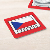 Dessous-de-verre Carré En Papier Czechia (Incliné)