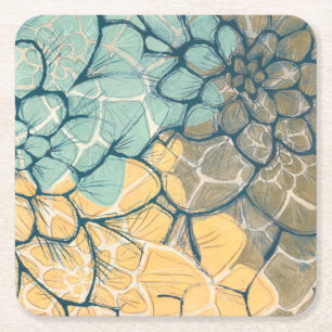 Dessous-de-verre Carré En Papier Dahlia Ier