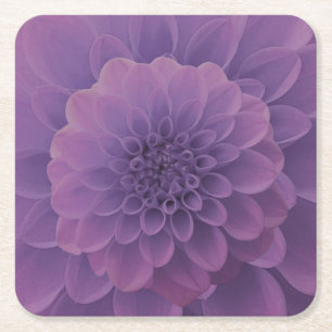 Dessous-de-verre Carré En Papier Dahlia violet