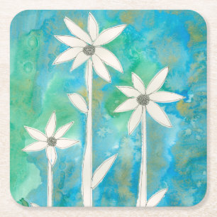 Dessous-de-verre Carré En Papier Dainty Daisies I