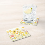 Dessous-de-verre Carré En Papier Daisy Daze (En situation)