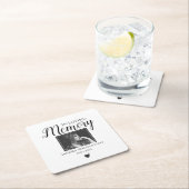 Dessous-de-verre Carré En Papier Dans la mémoire aimante | Service commémoratif pho (En situation)