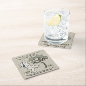 Dessous-de-verre Carré En Papier Danse (En situation)