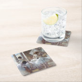 Dessous-de-verre Carré En Papier Danseurs Edgar Degas (En situation)