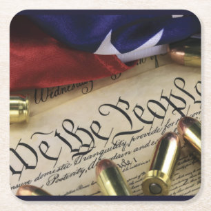 Dessous-de-verre Carré En Papier Déclaration d'indépendance