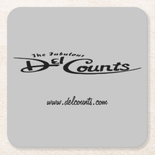 Dessous-de-verre Carré En Papier Del Counts Coasters