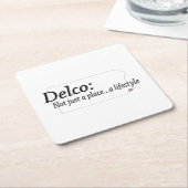 Dessous-de-verre Carré En Papier Delco Lifestyle (Incliné)