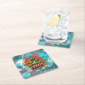 Dessous-de-verre Carré En Papier Délice Dragon Cheesy (En situation)