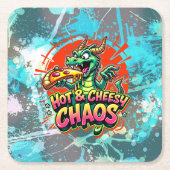 Dessous-de-verre Carré En Papier Délice Dragon Cheesy (Devant)