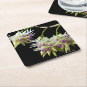 Dessous-de-verre Carré En Papier Dendrobium Amethystoglossum (Incliné)