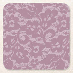 Dessous-de-verre Carré En Papier Dentelle violette