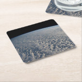 Dessous-de-verre Carré En Papier Des Nuages Stratocumulus Surplombent L'Océan Pacif (Incliné)