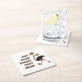 Dessous-de-verre Carré En Papier Desert Ostrich Runner (En situation)