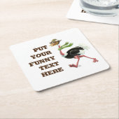 Dessous-de-verre Carré En Papier Desert Ostrich Runner (Incliné)