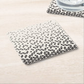 Dessous-de-verre Carré En Papier Dessin géométrique abstrait (Incliné)