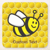 Dessous-de-verre Carré En Papier Dessin sur les abeilles (Devant)