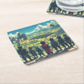 Dessous-de-verre Carré En Papier Dessous de verre (Incliné)