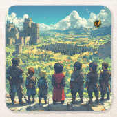 Dessous-de-verre Carré En Papier Dessous de verre (Devant)