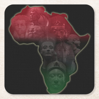 Dessous-de-verre Carré En Papier Dessous de verre africains de pourcentage