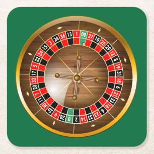 Dessous-de-verre Carré En Papier Dessous de verre américain très amusant Roulette W