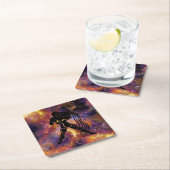 Dessous-de-verre Carré En Papier dessous de verre aquarius (En situation)