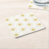 Dessous-de-verre Carré En Papier Dessous de verre carré Sunshine (Incliné)