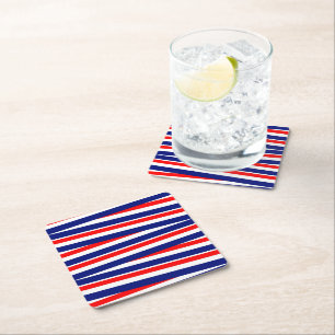 Dessous-de-verre Carré En Papier Dessous de verre de boisson papier patriotique