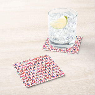 Dessous-de-verre Carré En Papier Dessous de verre de boisson papier patriotique