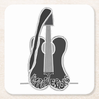 Dessous-de-verre Carré En Papier Dessous de verre de boissons d'Imposteriors