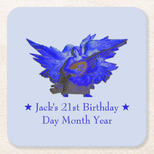 Dessous-de-verre Carré En Papier Dessous de verre de carton mâché imprimés par