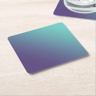 Dessous-de-verre Carré En Papier Dessous de verre de couleur bleu IMAGINAIRE + viol