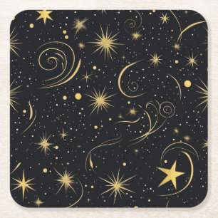 Dessous-de-verre Carré En Papier Dessous de verre de nuit céleste