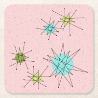 Dessous de verre de papier atomiques iconiques