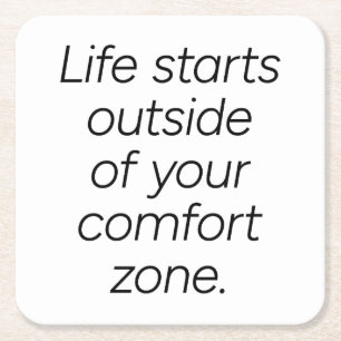 Dessous-de-verre Carré En Papier Dessous de verre de papier Comfort Zone